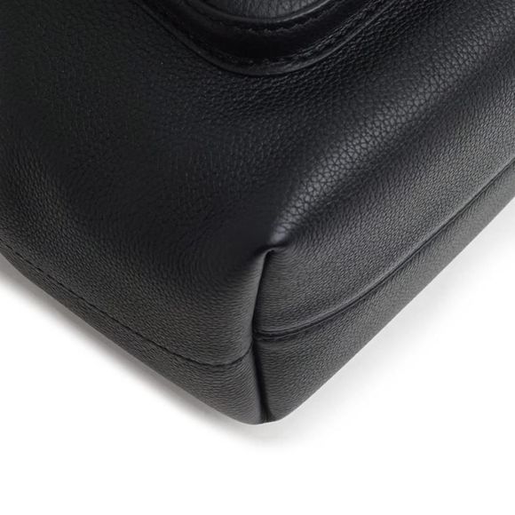 Louis Vuitton Grain Calf Leather LockMe Bucket Bag Black - Picture 9 of 12